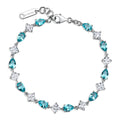 Bracciale Fancy in Argento con Zirconi Quadrati e a Goccia Paraiba – Brosway FAG09