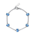 Bracciale Semirigido Fancy in Argento con Zirconi Baguette Blu – Brosway FFB04