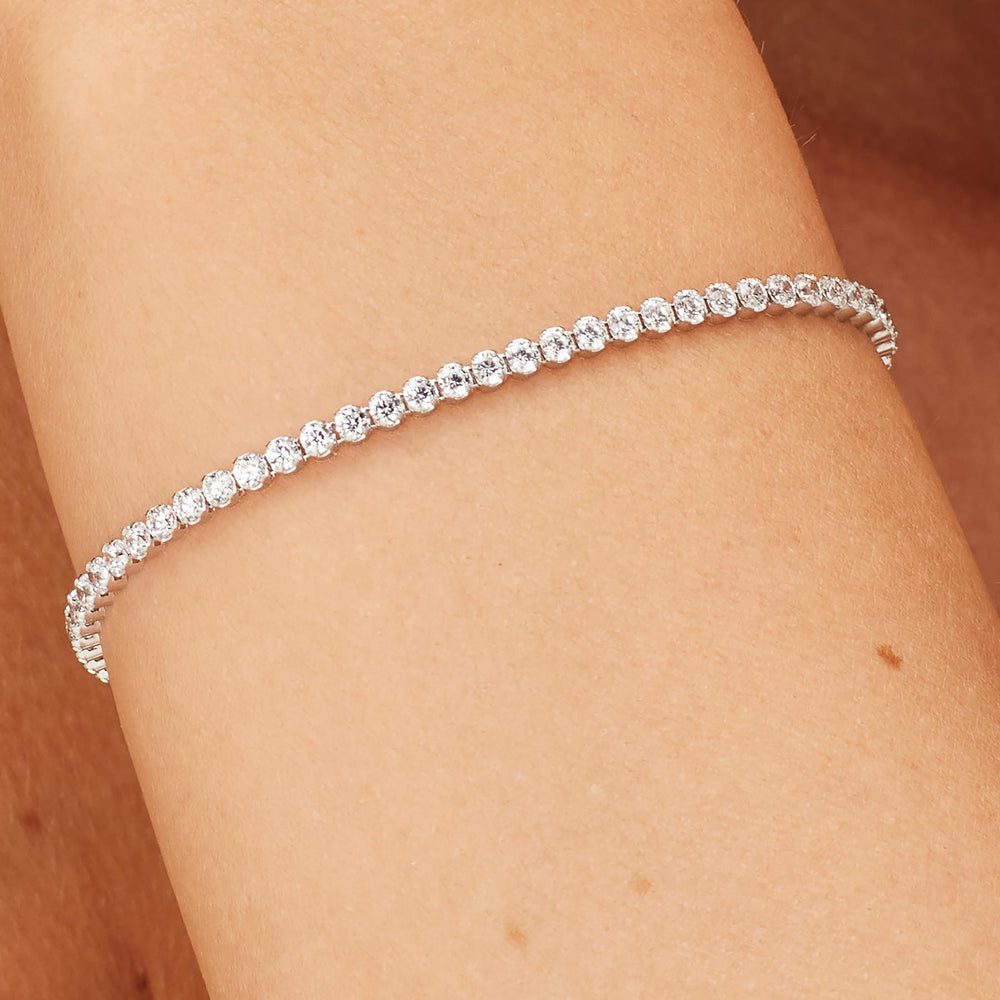 Bracciale Tennis Fancy in Argento con Zirconi Bianchi – Brosway FIW109 indossato