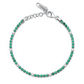Bracciale Tennis Fancy in Argento con Zirconi Bianchi e Life Green – Brosway FLG128