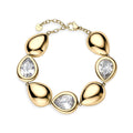 Bracciale Glow Dorato in Acciaio con Gocce e Zirconi – Brosway BGW14