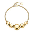 Bracciale Muse Dorato in Acciaio con Catena Snake e Dischi Convessi – Brosway BUE14