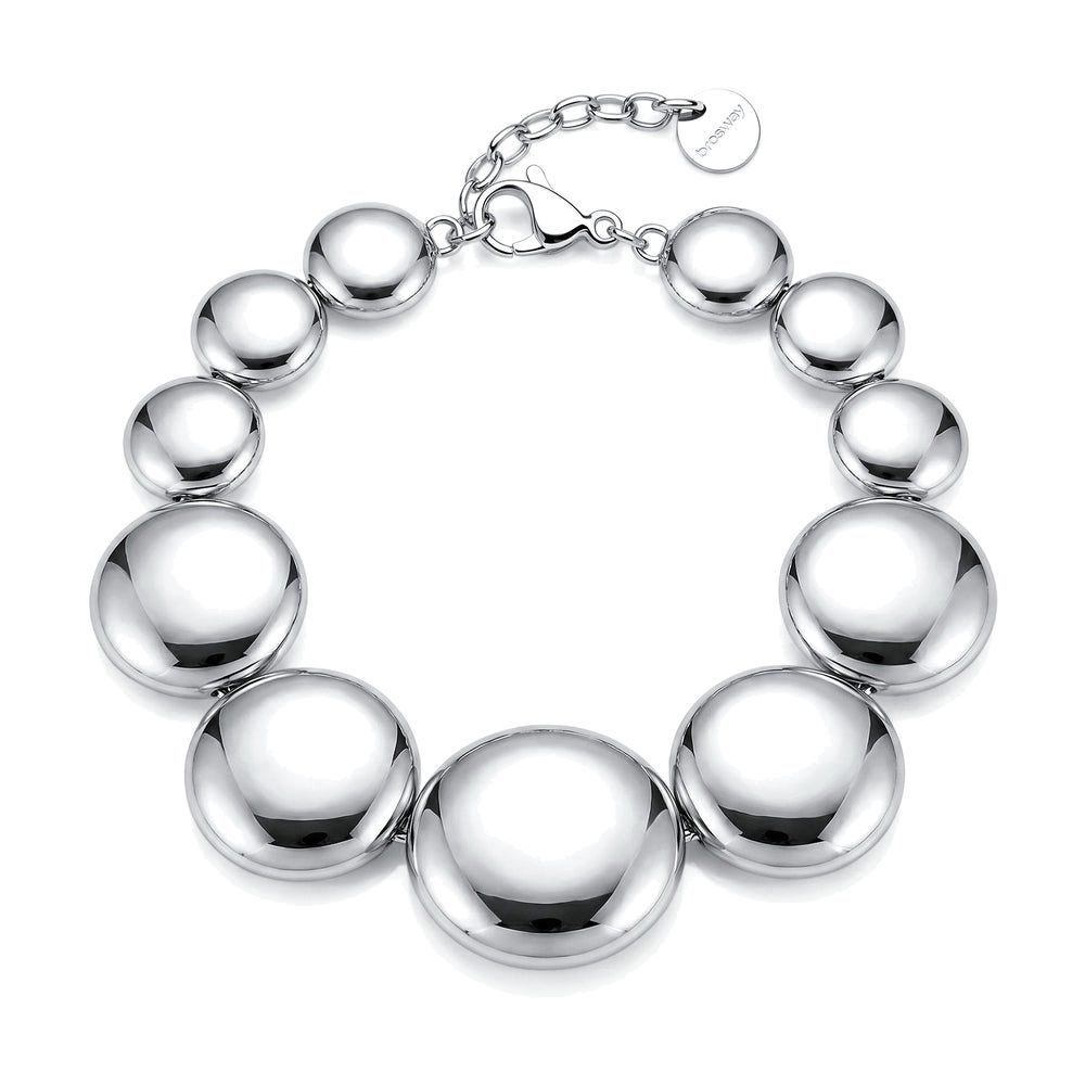 Bracciale Maxi Muse in Acciaio con Dischi Convessi – Brosway BUE15