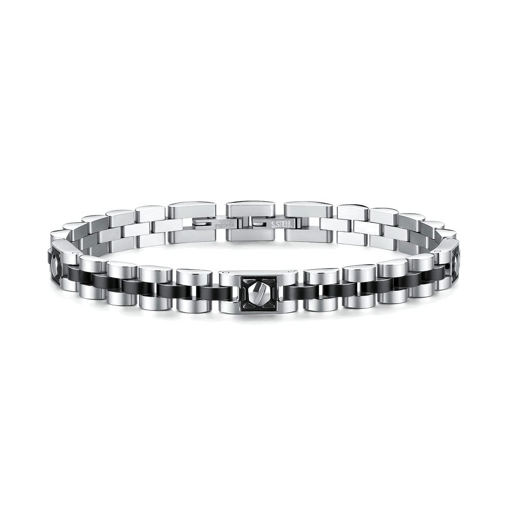 Bracciale Uomo Riptide Canna di Fucile in Acciaio con Elementi a Vite – Brosway BTD064