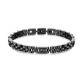 Bracciale Uomo Riptide Canna di Fucile in Acciaio con Zirconi Neri – Brosway BTD067