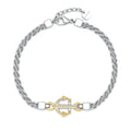 Bracciale Seawolf in Acciaio con Ancora e Dettagli Dorati – Brosway BWF12