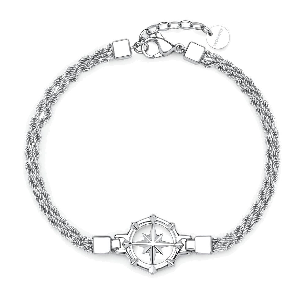 Bracciale Seawolf in Acciaio con Rosa dei Venti – Brosway BWF13