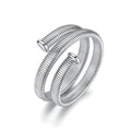 Bracciale Rigido Weave in Acciaio con Tubogas a Doppio Giro – Brosway BWV11