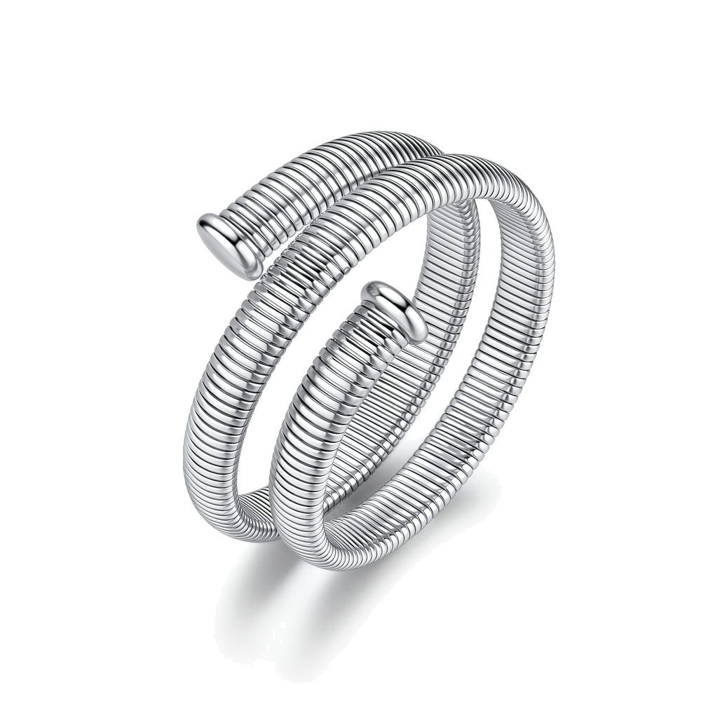 Bracciale Rigido Weave in Acciaio con Tubogas a Doppio Giro – Brosway BWV11