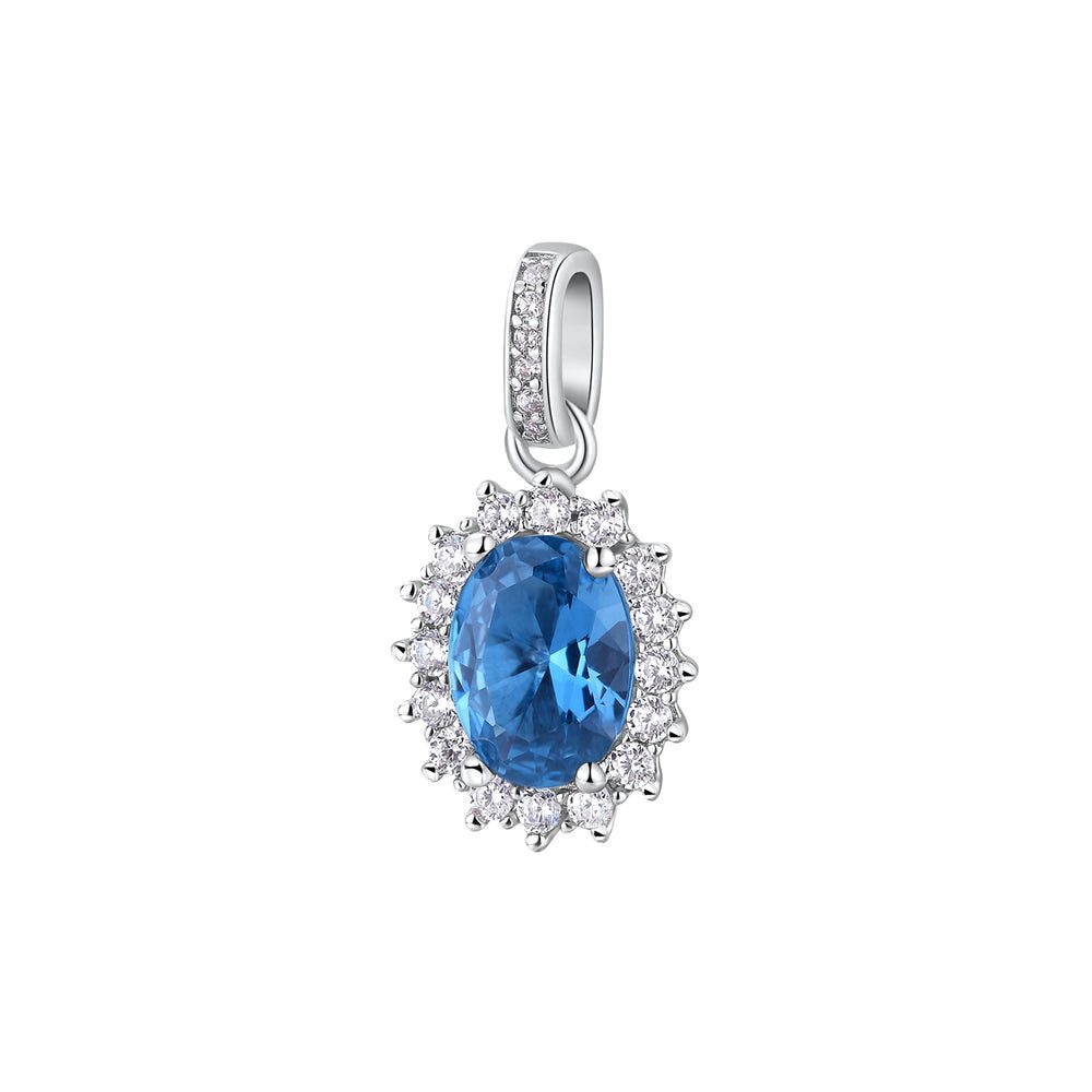 Ciondolo Fancy Kate in Argento con Zircone Ovale Blu – Brosway FFB11