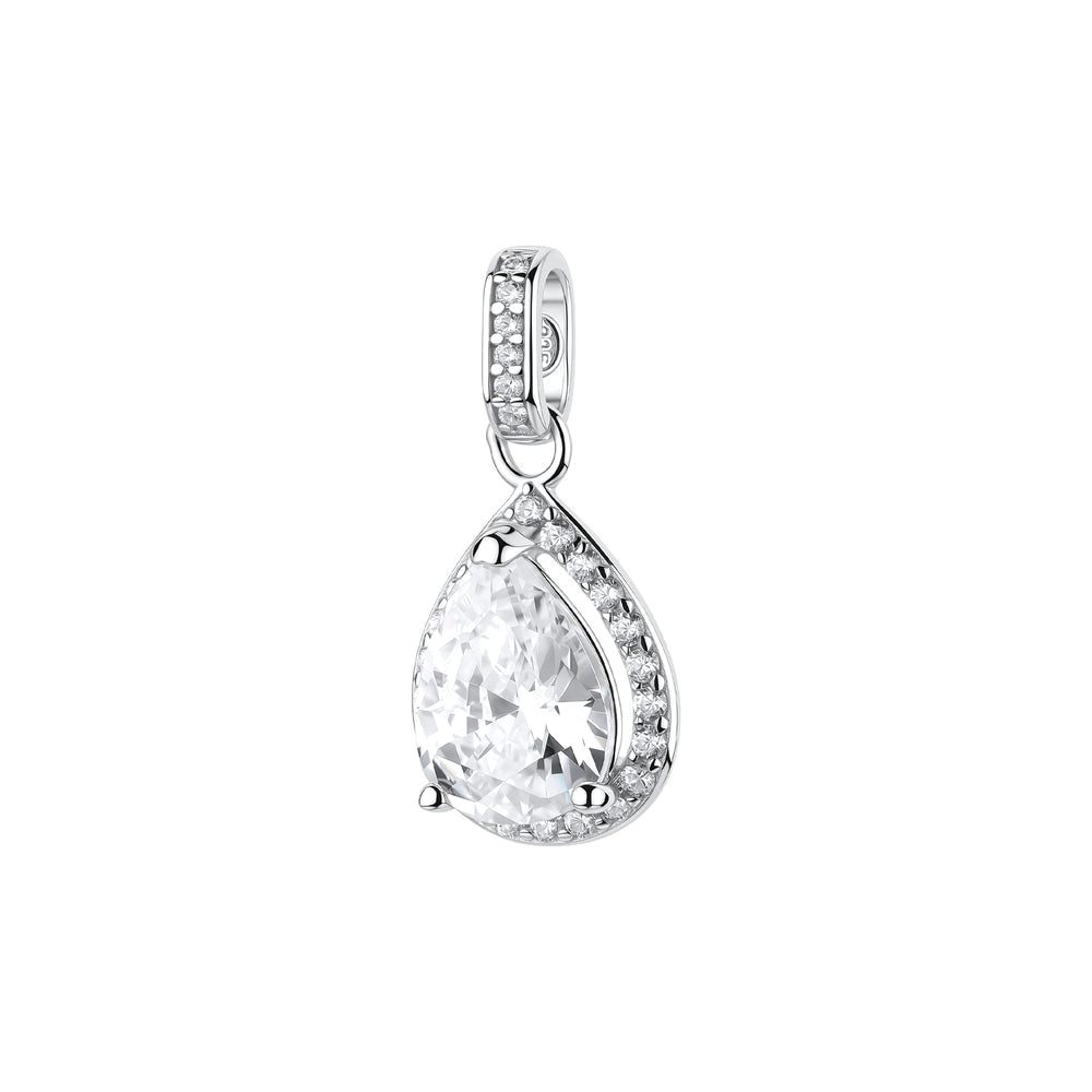 Ciondolo Fancy in Argento con Zircone a Goccia Infinite White – Brosway FIW179