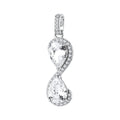 Ciondolo Fancy in Argento con Doppia Goccia Infinite White – Brosway FIW180