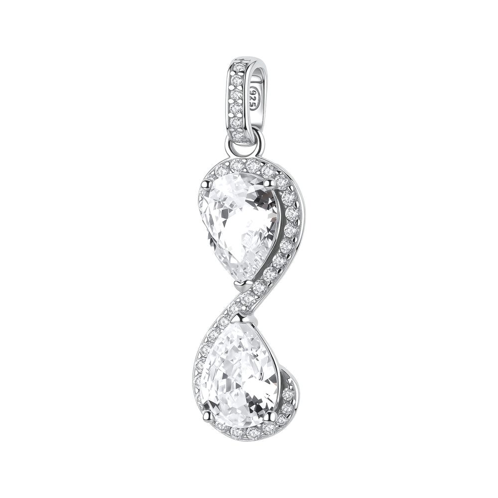Ciondolo Fancy in Argento con Doppia Goccia Infinite White – Brosway FIW180
