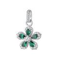 Ciondolo Fancy in Argento con Fiore e Zirconi Verdi – Brosway FLG162
