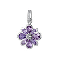 Ciondolo Fancy in Argento con Fiore e Zirconi Ametista – Brosway FMP143
