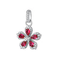 Ciondolo Fancy in Argento con Fiore e Zirconi Rubino – Brosway FPR152