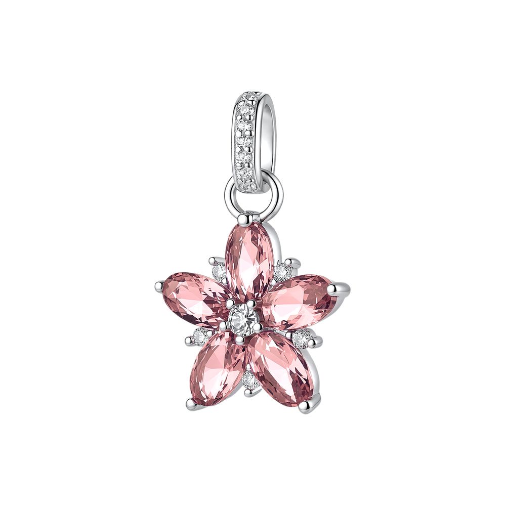Ciondolo Fancy in Argento con Fiore e Zirconi Rosa – Brosway FTP34