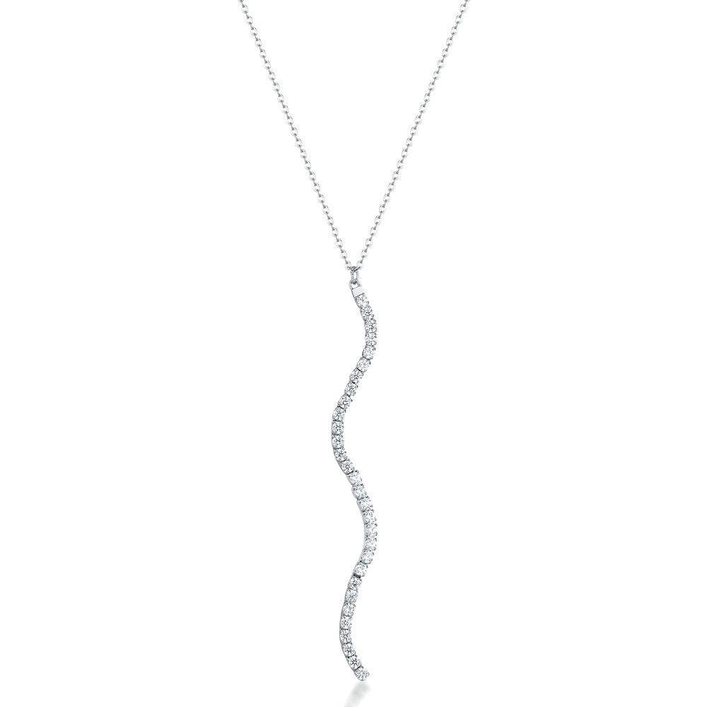Collana Lunga Desideri in Acciaio con Pendente a S e Zirconi – Brosway BEIN027