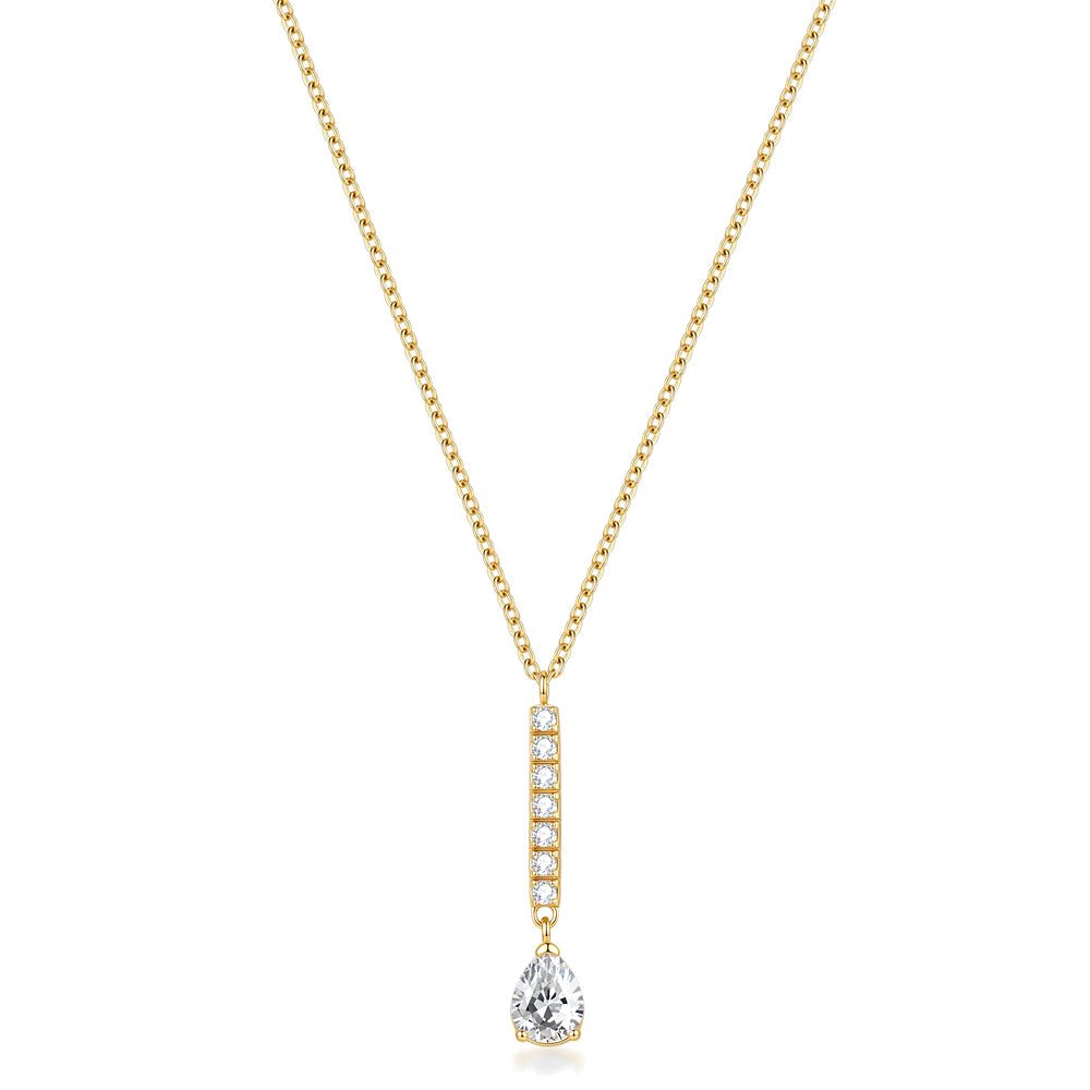 Collana Girocollo Desideri Dorata con Barretta e Goccia – Brosway BEIN034