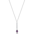 Collana Girocollo Desideri in Acciaio con Barretta e Goccia Ametista – Brosway BEIN035