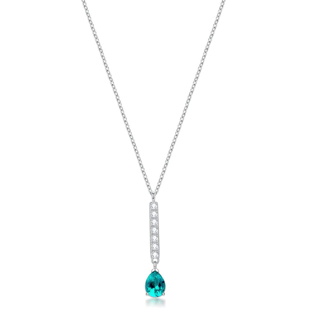 Collana Girocollo Desideri in Acciaio con Barretta e Goccia Paraiba – Brosway BEIN037