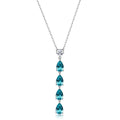 Collana Girocollo Fancy in Argento con Cascata di Gocce Paraiba – Brosway FAG04