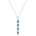 Collana Girocollo Fancy in Argento con Cascata di Gocce Blu – Brosway FFB110