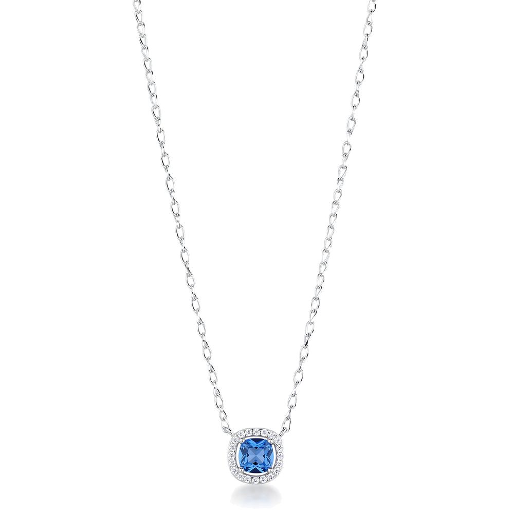Collana Girocollo Fancy in Argento con Zirconi Bianchi e Blu – Brosway FFB125
