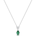 Collana Girocollo Fancy in Argento con Zircone Square e Goccia Life Green – Brosway FLG109