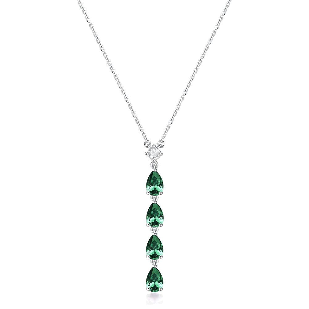 Collana Girocollo Fancy in Argento con Cascata di Gocce Life Green – Brosway FLG110