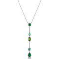 Collana Girocollo Fancy in Argento con Zirconi Bianchi e Verdi Life Green – Brosway FLG150