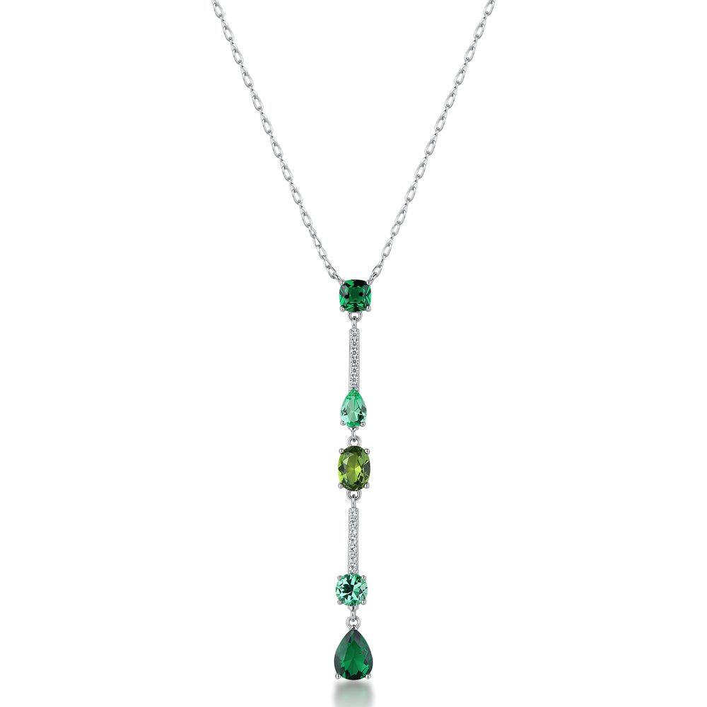Collana Girocollo Fancy in Argento con Zirconi Bianchi e Verdi Life Green – Brosway FLG150