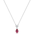 Collana Girocollo Fancy in Argento con Zircone Square e Goccia Passion Ruby – Brosway FPR111