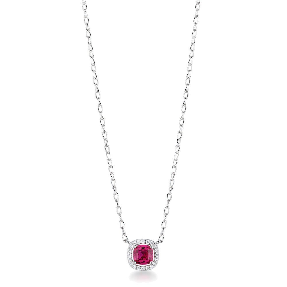 Collana Girocollo Fancy in Argento con Zirconi Bianchi e Passion Ruby – Brosway FPR132