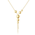 Collana a Y Muse Dorata in Acciaio con Dischi Convessi – Brosway BUE06