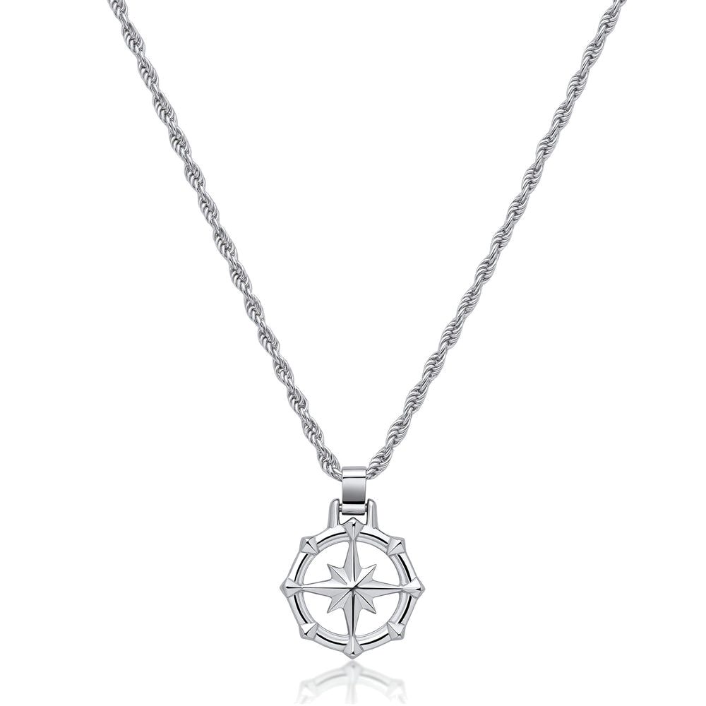 Collana Seawolf in Acciaio con Rosa dei Venti – Brosway BWF03