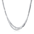 Collana Girocollo Weave in Acciaio con Catene Snake – Brosway BWV03
