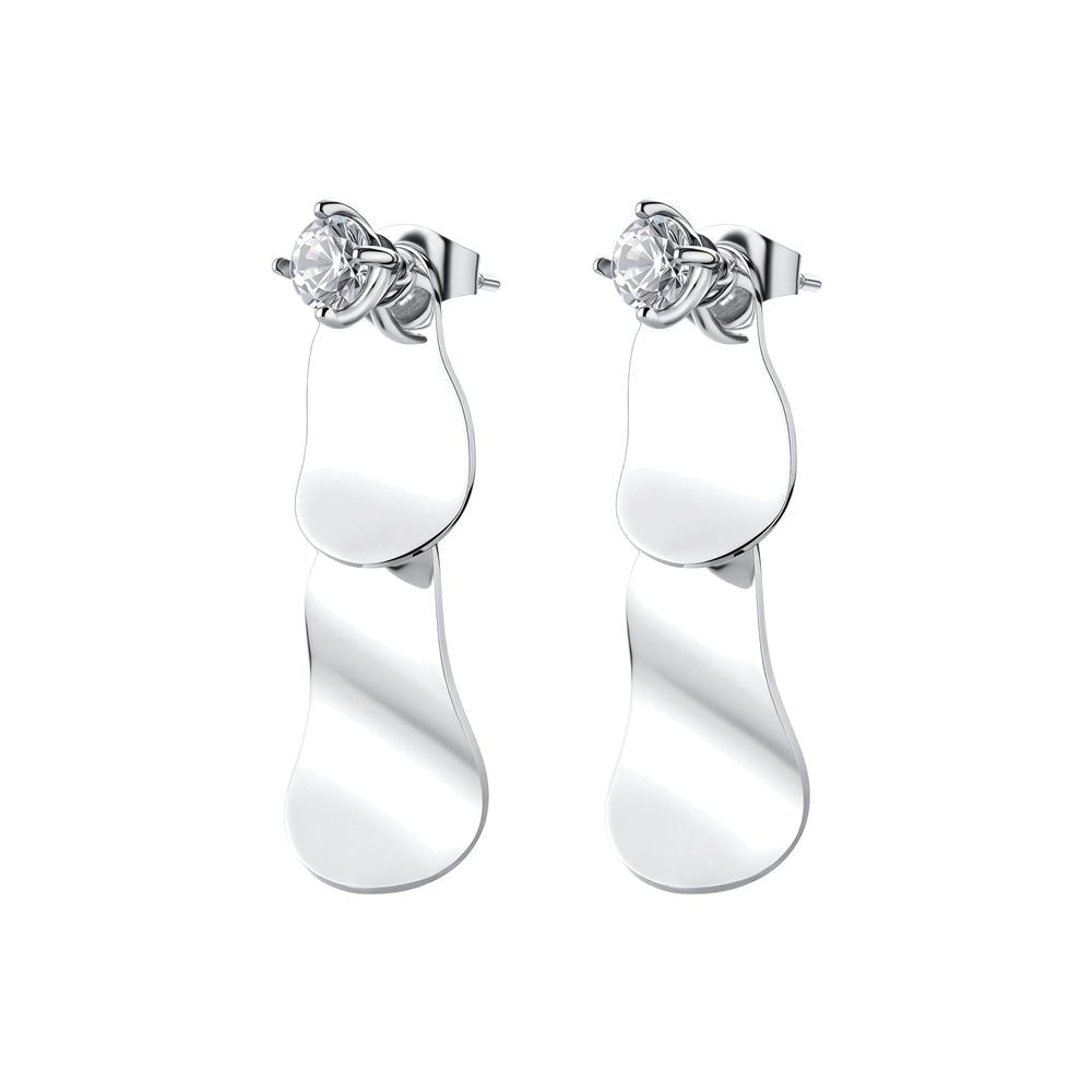 Orecchini Pendenti Bloom in Acciaio con Cristallo – Brosway BOM25