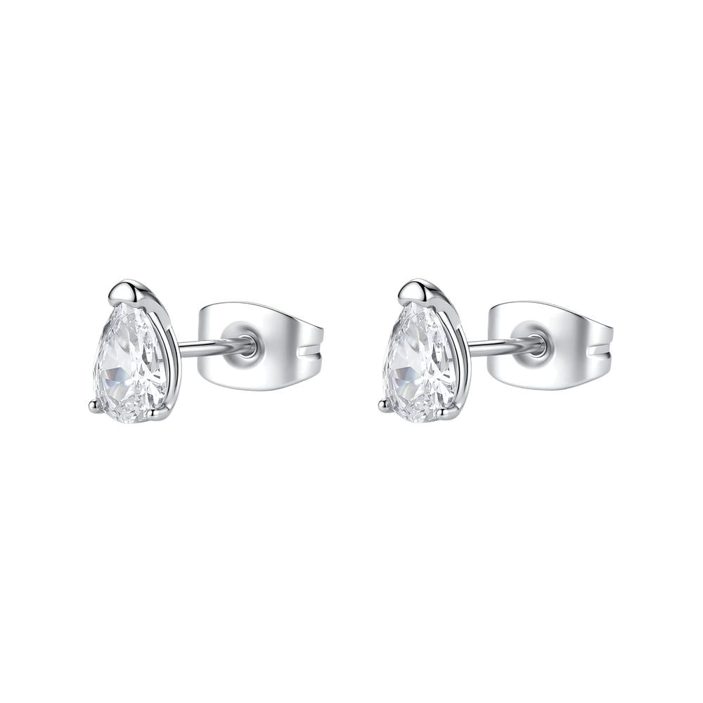 Orecchini a Lobo Desideri in Acciaio con Zircone a Goccia – Brosway BEIE037