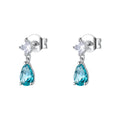 Orecchini Pendenti Fancy in Argento con Zirconi a Goccia Paraiba – Brosway FAG16