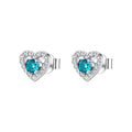 Orecchini a Lobo Fancy in Argento con Cuore e Zirconi Paraiba – Brosway FAG24