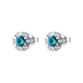 Orecchini a Lobo Fancy in Argento con Fiore e Zirconi Paraiba – Brosway FAG25