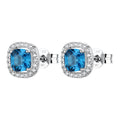 Orecchini a Lobo Fancy in Argento con Zirconi Bianchi e Blu – Brosway FFB127