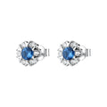 Orecchini a Lobo Fancy in Argento con Fiore e Zirconi Zaffiro – Brosway FFB137