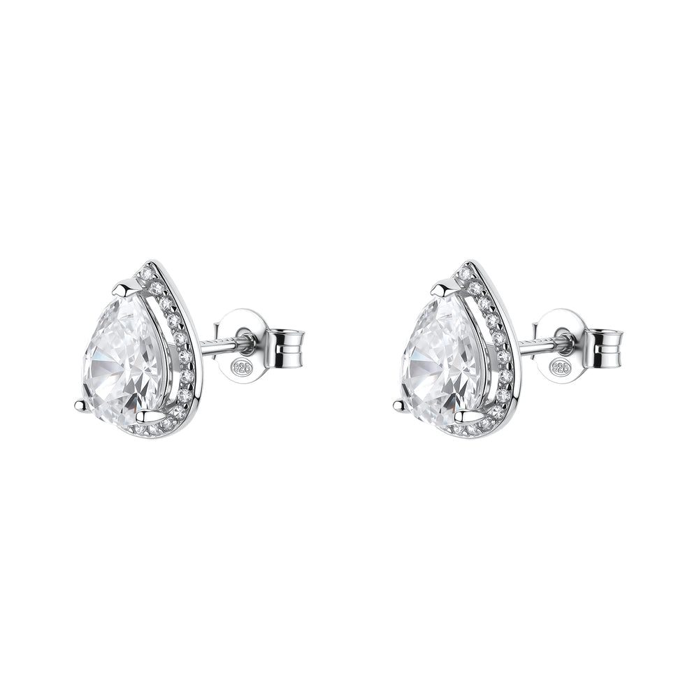 Orecchini a Lobo Fancy in Argento con Zircone a Goccia Infinite White – Brosway FIW184