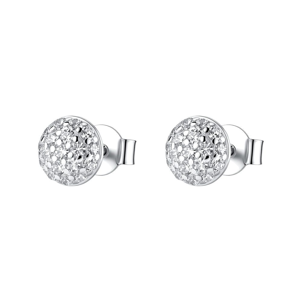 Orecchini a Lobo Fancy Pavé in Argento con Zirconi Grandi – Brosway FIW188