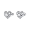 Orecchini a Lobo Fancy in Argento con Cuore e Zirconi Bianchi – Brosway FIW189