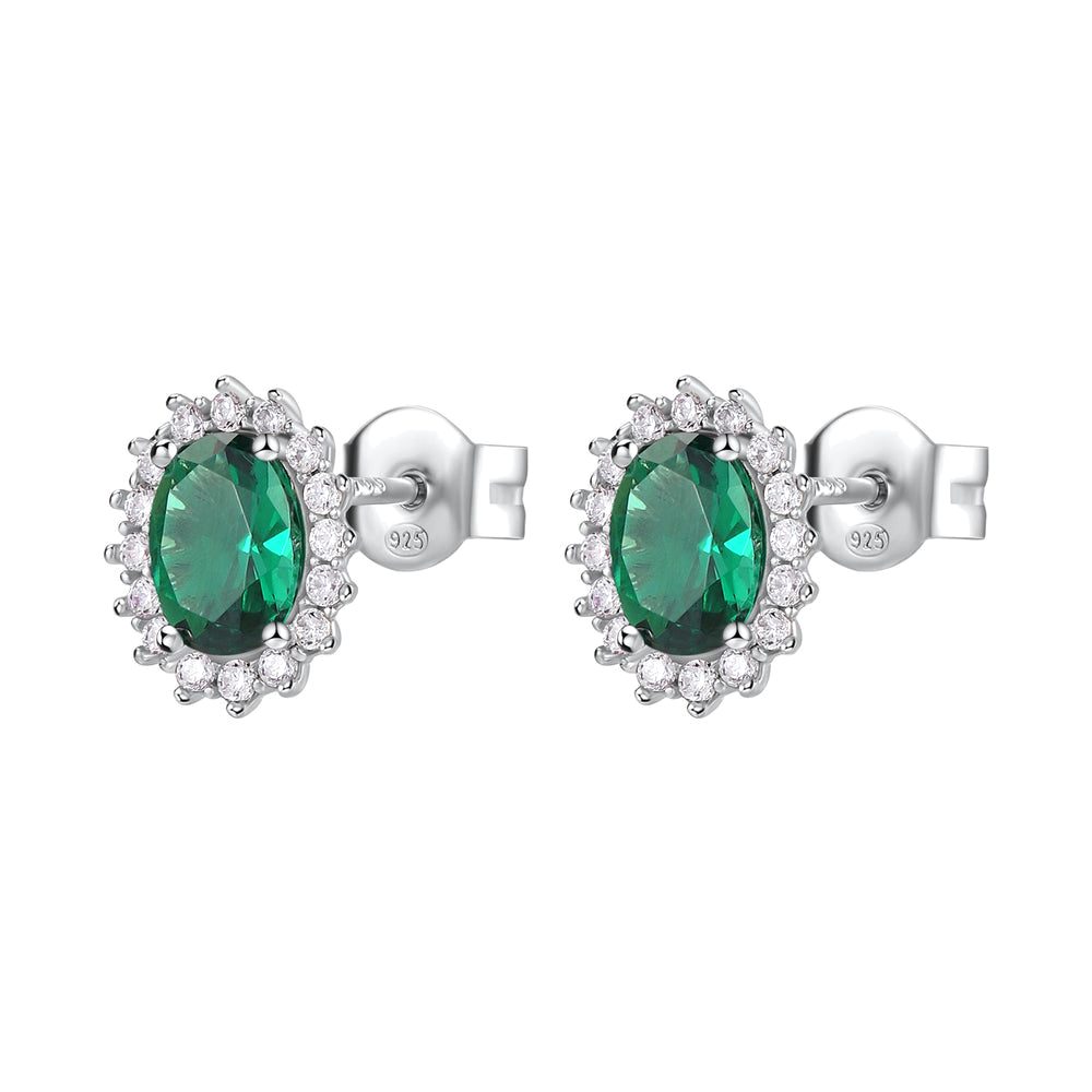 Orecchini a Lobo Fancy Kate in Argento con Zircone Ovale Life Green – Brosway FLG14