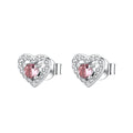 Orecchini a Lobo Fancy in Argento con Cuore e Zirconi Rosa – Brosway FTP26