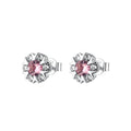 Orecchini a Lobo Fancy in Argento con Fiore e Zirconi Rosa – Brosway FTP27